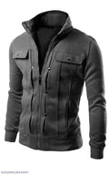 Maxican Style Jacket For Mens, Charcoal