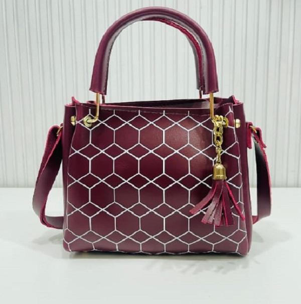 Women's PU Leather Printed Shoulder Beg