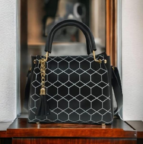 Women's PU Leather Printed Shoulder Beg